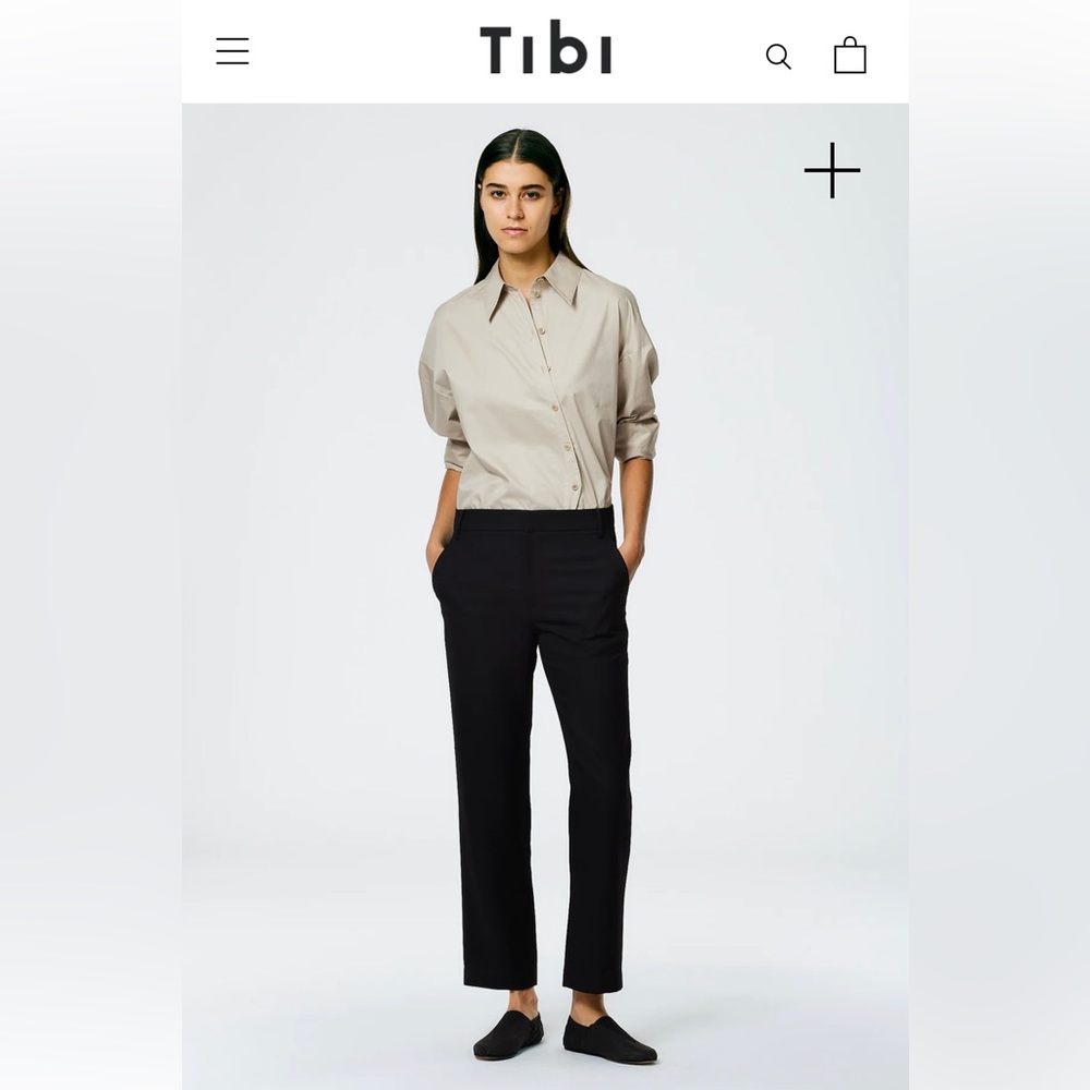 NWOT Tibi Black Trousers (petite)